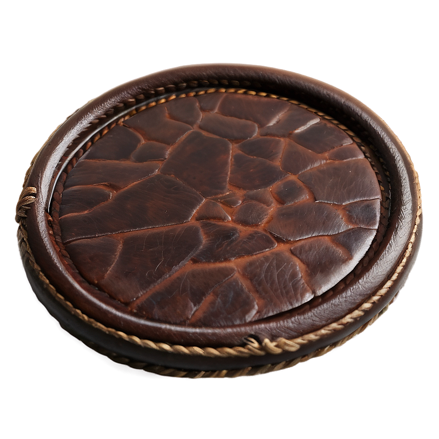 Leather Coaster Circle Png 64 PNG Image