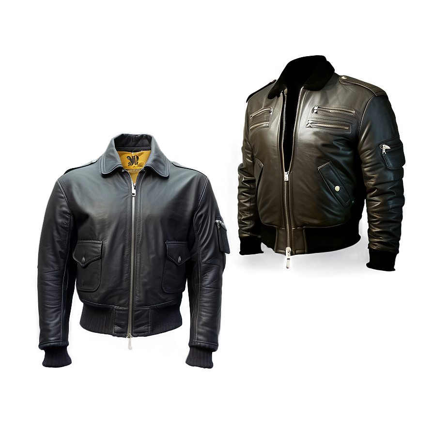 Leather Flight Jacket Png 2 PNG Image