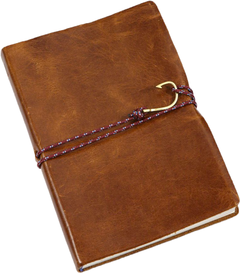 Leather Journalwith Cord Wrap PNG Image