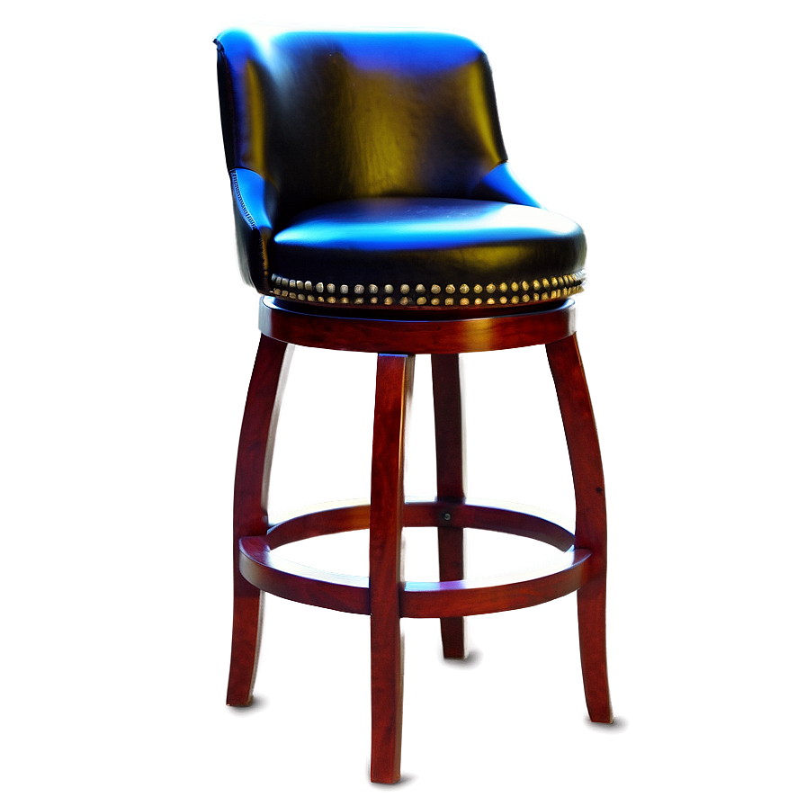 Leather Swivel Barstool Png Otb89 PNG Image