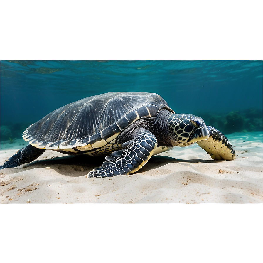 Leatherback Turtle In Natural Habitat Png Qkl PNG Image