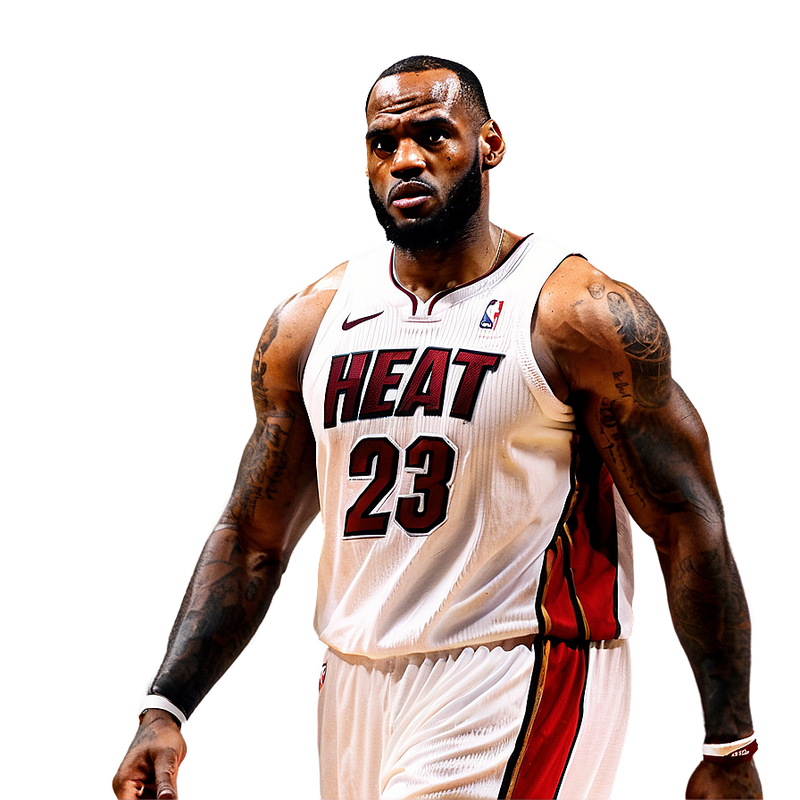 Lebron James Miami Heat Era Png 05232024 PNG Image