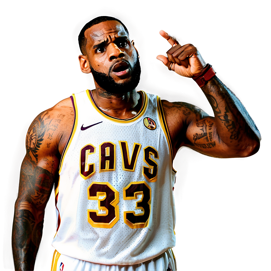 Lebron James Playoff Intensity Png 78 PNG Image