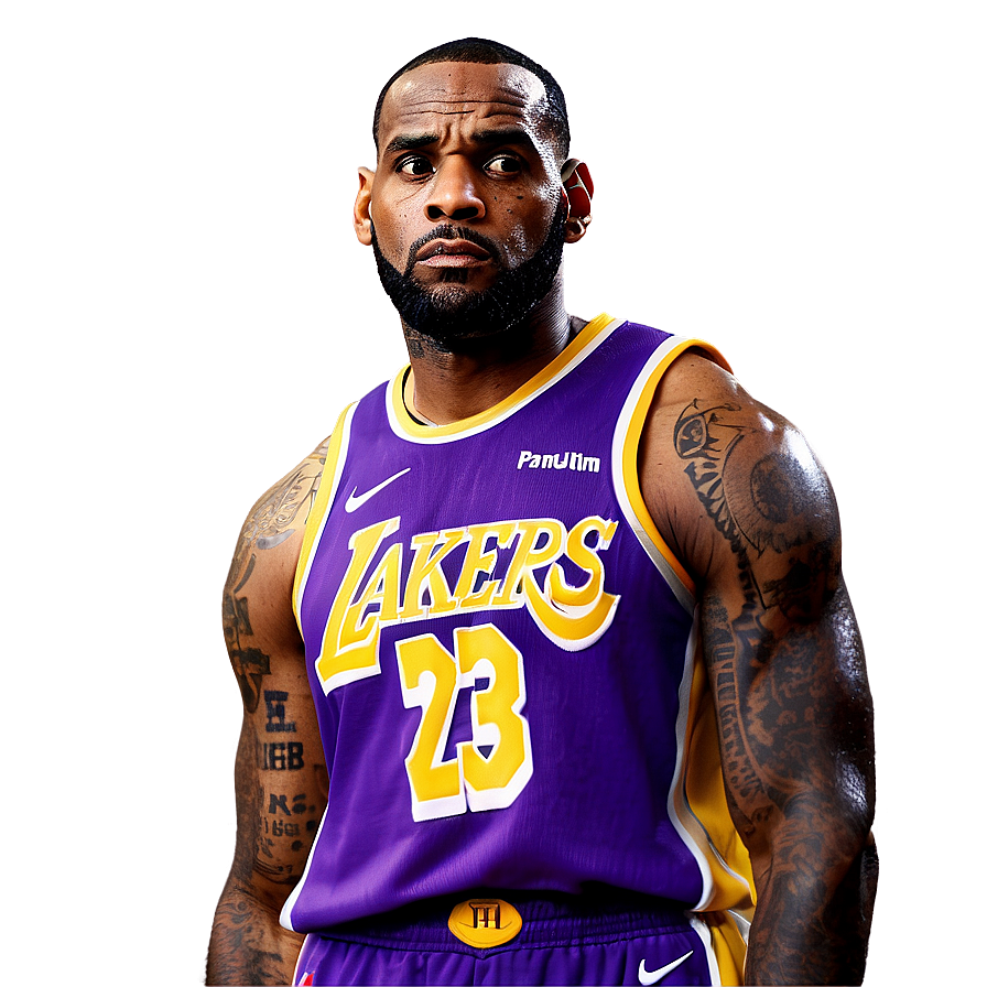 Lebron Lakers Jersey Png Cfa48 PNG Image