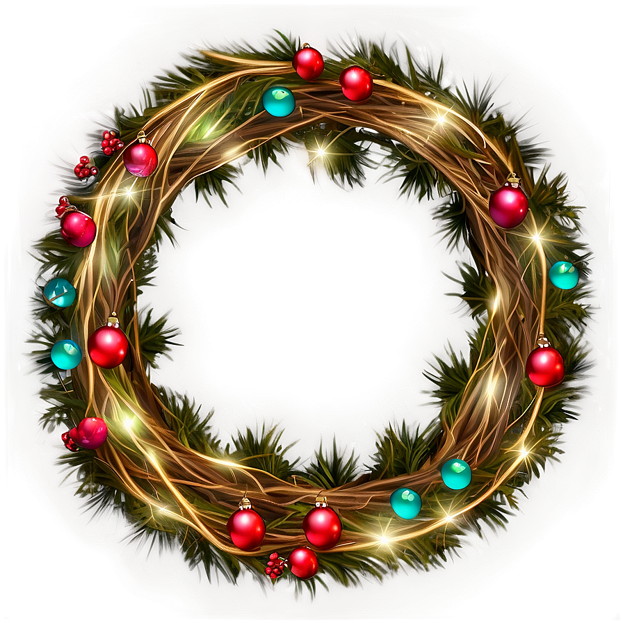 Led Christmas Wreath Png Wlu50 PNG Image