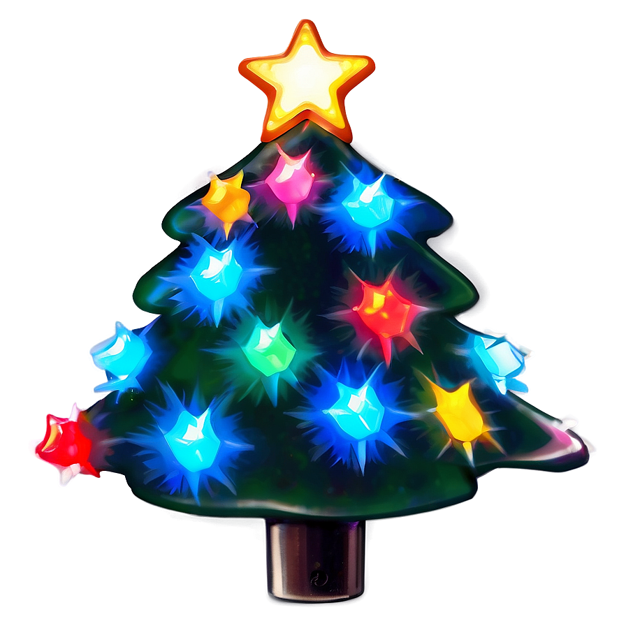 Led Light Christmas Tree Star Png 06282024 PNG Image