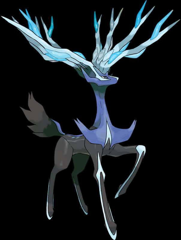 Legendary Pokemon Xerneas Illustration PNG Image