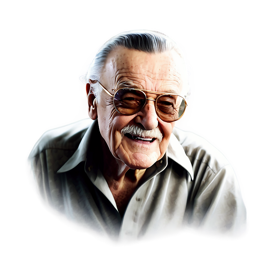 Legendary Stan Lee Illustration Png Uuv PNG Image