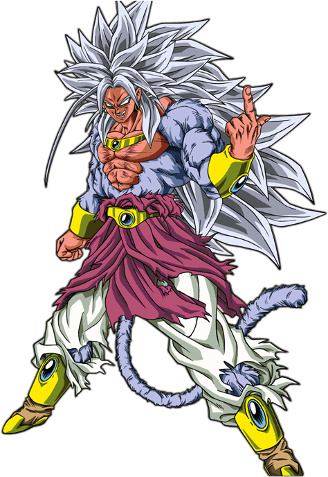 Legendary Super Saiyan Broly Fanart PNG Image