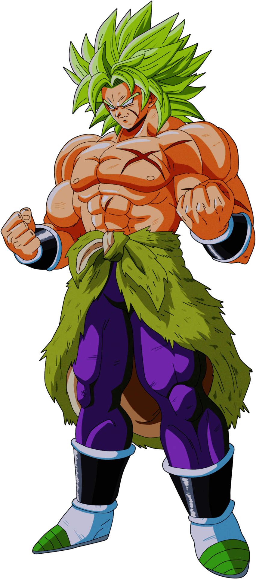 Legendary Super Saiyan Broly Full Power PNG Image