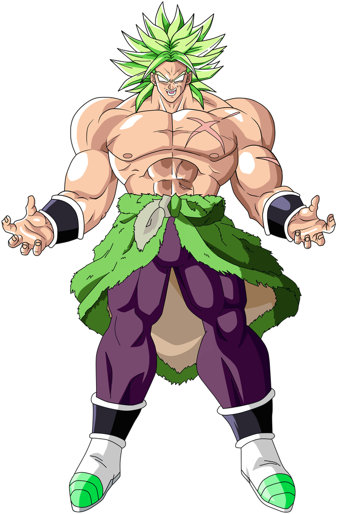 Legendary Super Saiyan Broly Full Power PNG Image