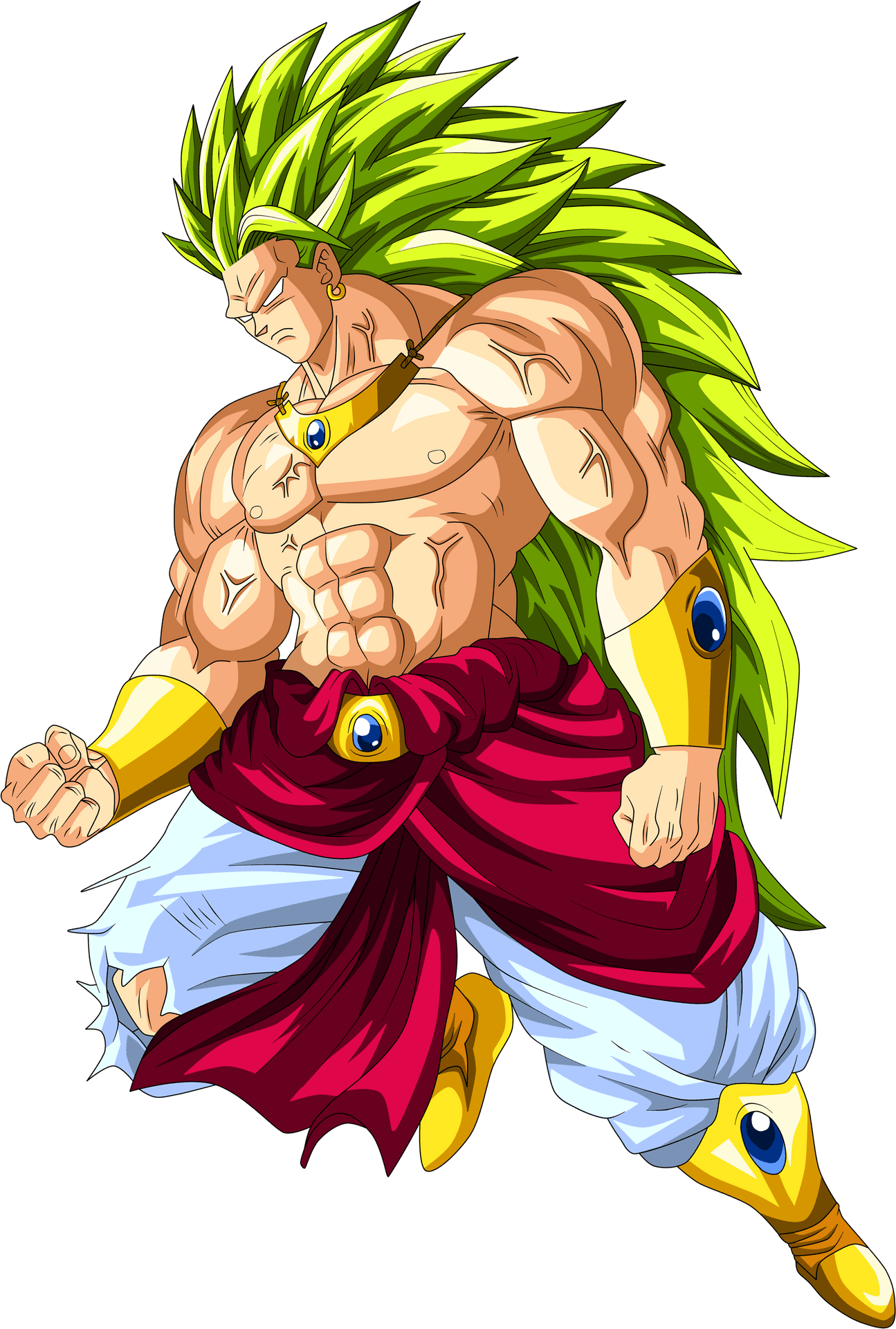 Legendary Super Saiyan Broly Illustration.png PNG Image