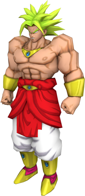 Legendary Super Saiyan Broly3 D Model PNG Image