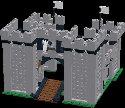 Lego Castle Model PNG Image