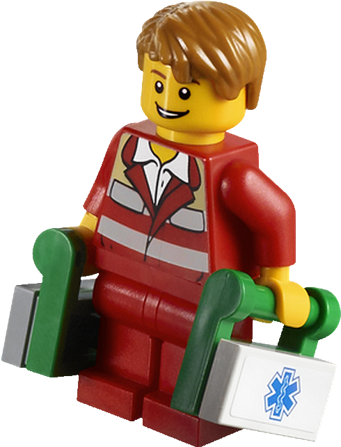 Lego Paramedicin Action PNG Image