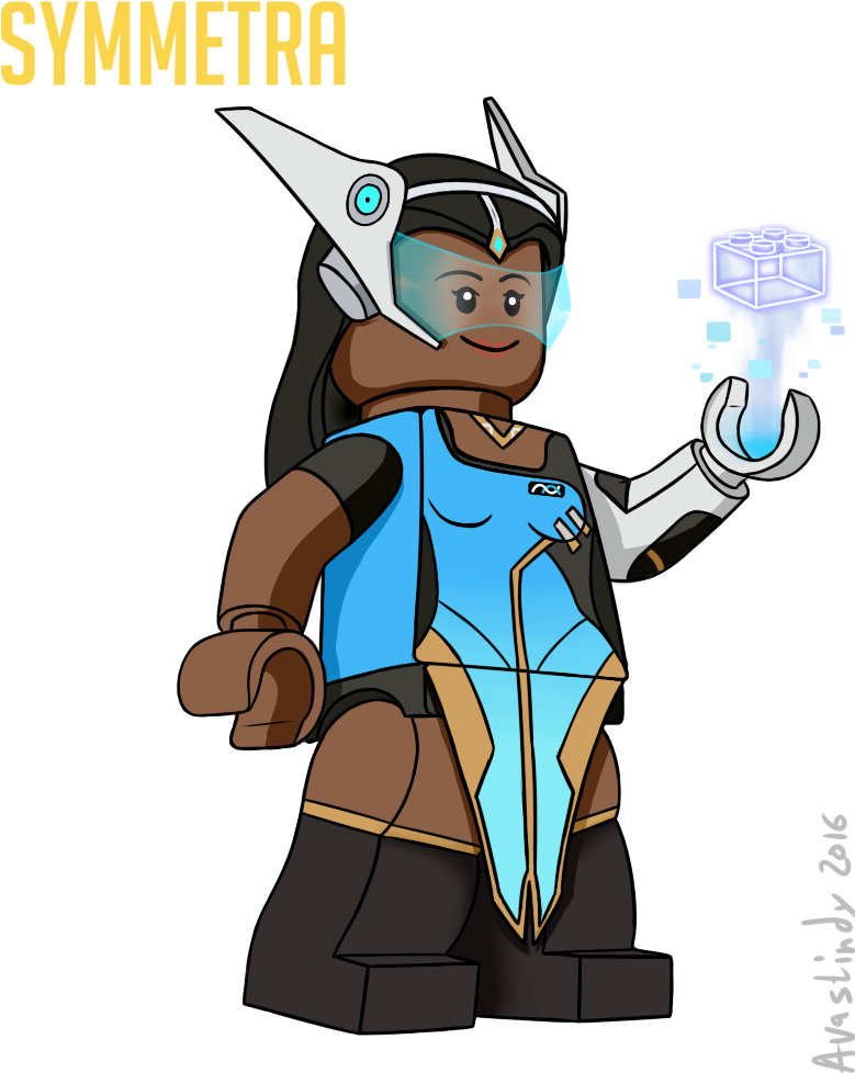 Lego Symmetra Overwatch Artwork PNG Image