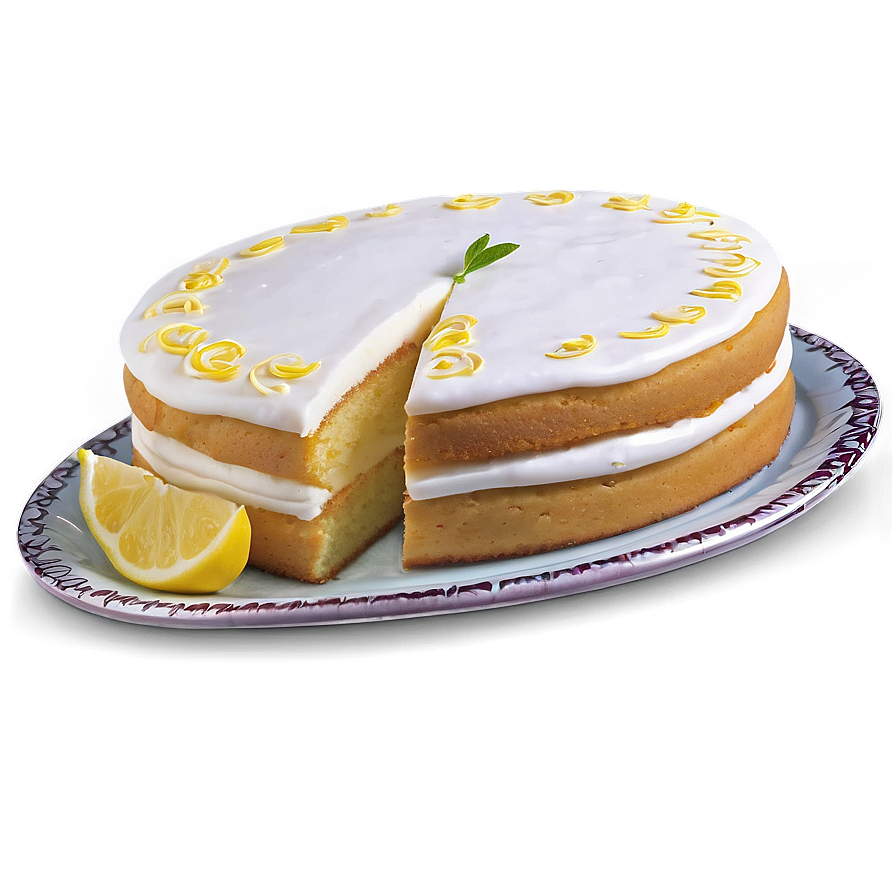 Lemon Cake Png 05042024 PNG Image