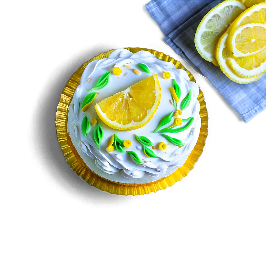 Lemon Cake Png Fpk PNG Image