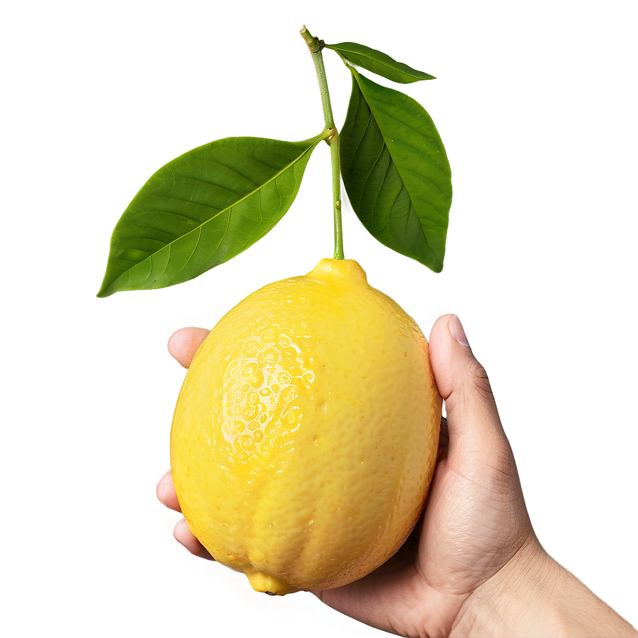 Lemon In Hand Png Gmi23 PNG Image