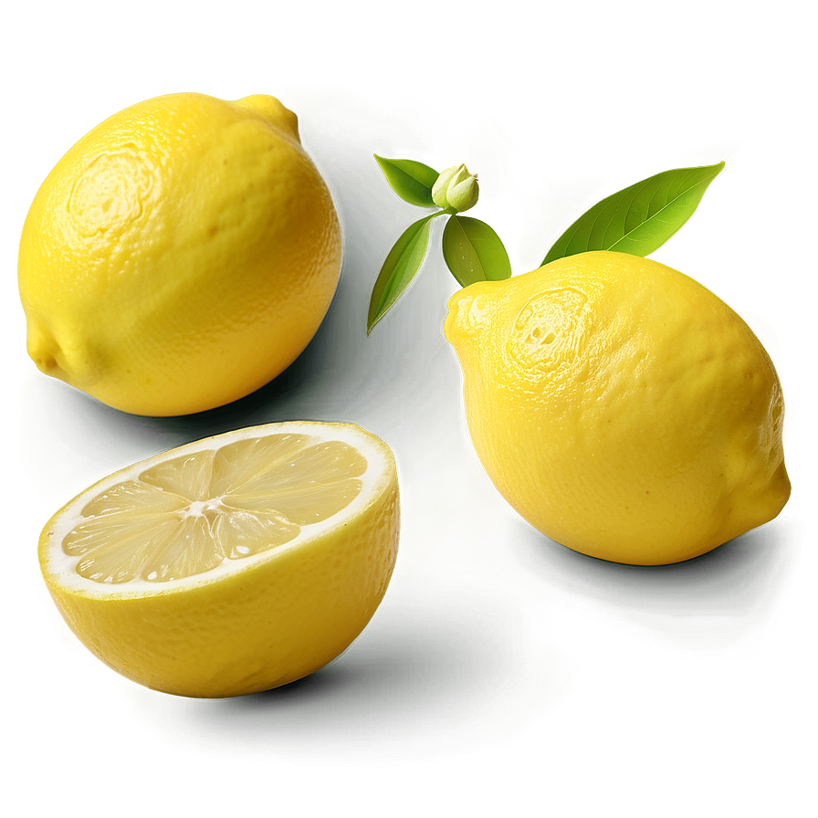 Lemon On White Background Png Bop45 PNG Image