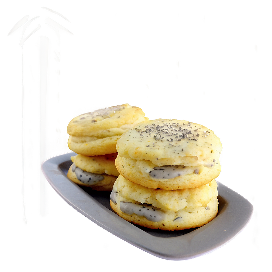 Lemon Poppy Seed Biscuits Png Vuw PNG Image