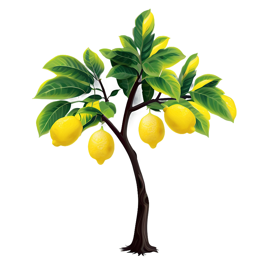 Lemon Tree Silhouette Png 69 PNG Image