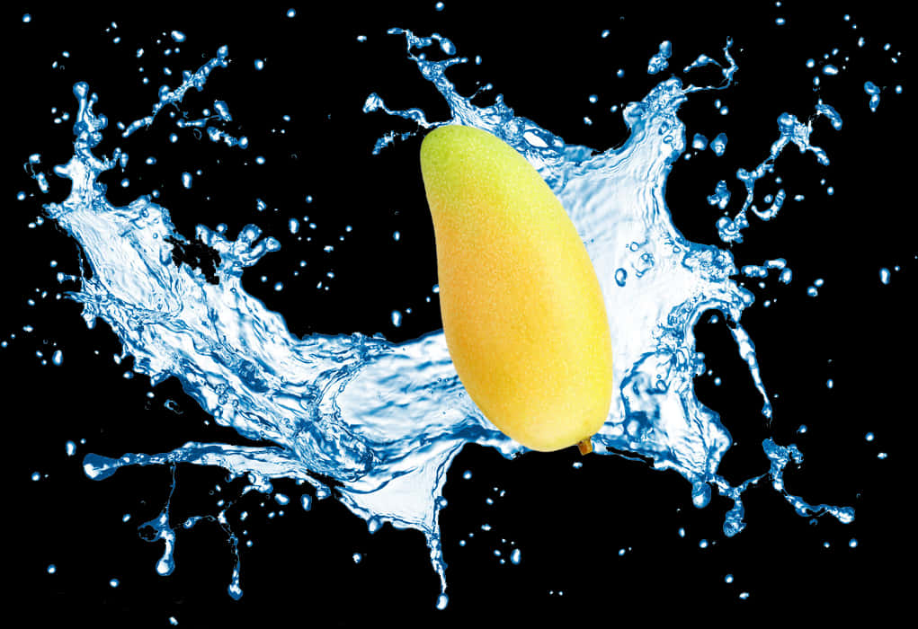 Lemon Water Splash Dynamic Capture PNG Image