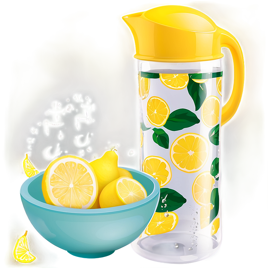 Lemonade Party Pitcher Png 05252024 PNG Image