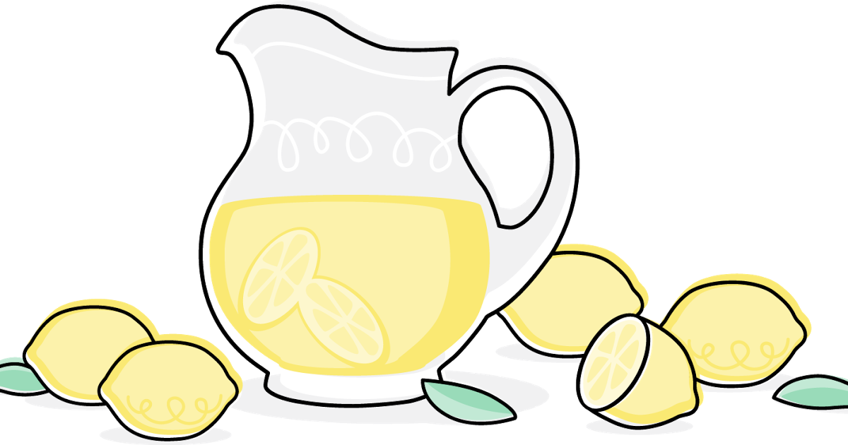 Lemonade Pitcherand Lemons PNG Image