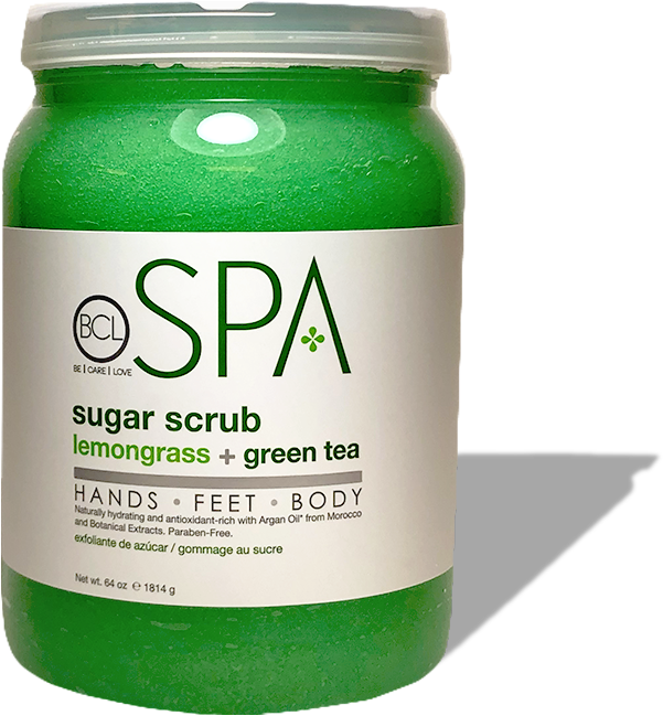 Lemongrass Green Tea Sugar Scrub Spa Product PNG Image