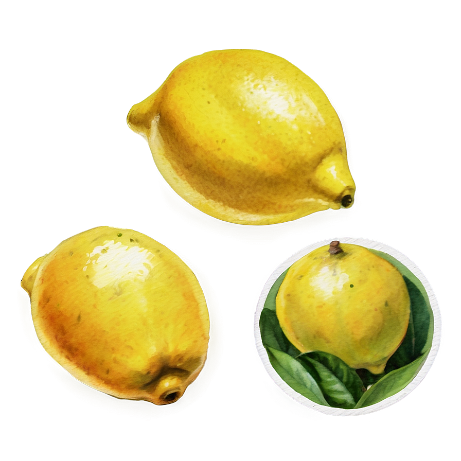 Lemons Watercolor Png 06122024 PNG Image