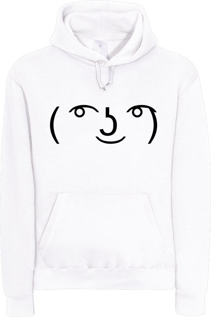 Lenny Face Hoodie Meme PNG Image