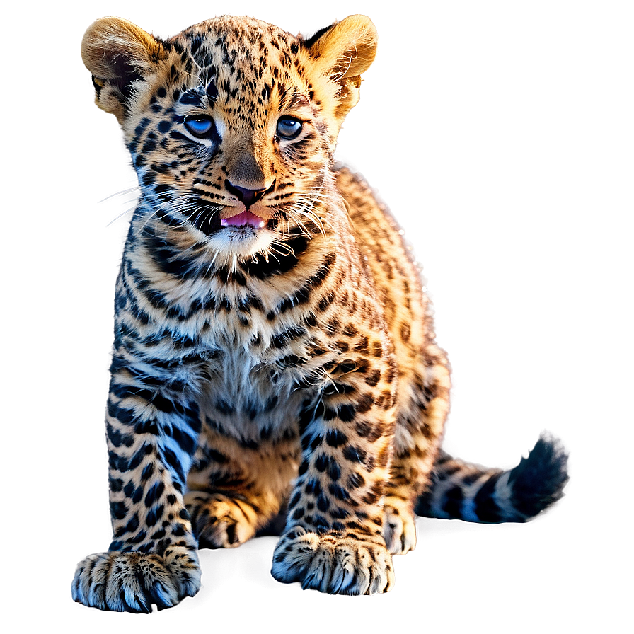 Leopard Cub Playing Png Lwf PNG Image