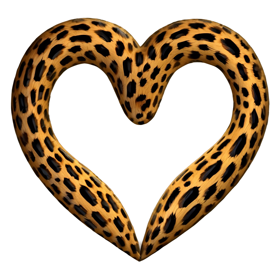 Leopard Heart Design Png Ssu6 PNG Image