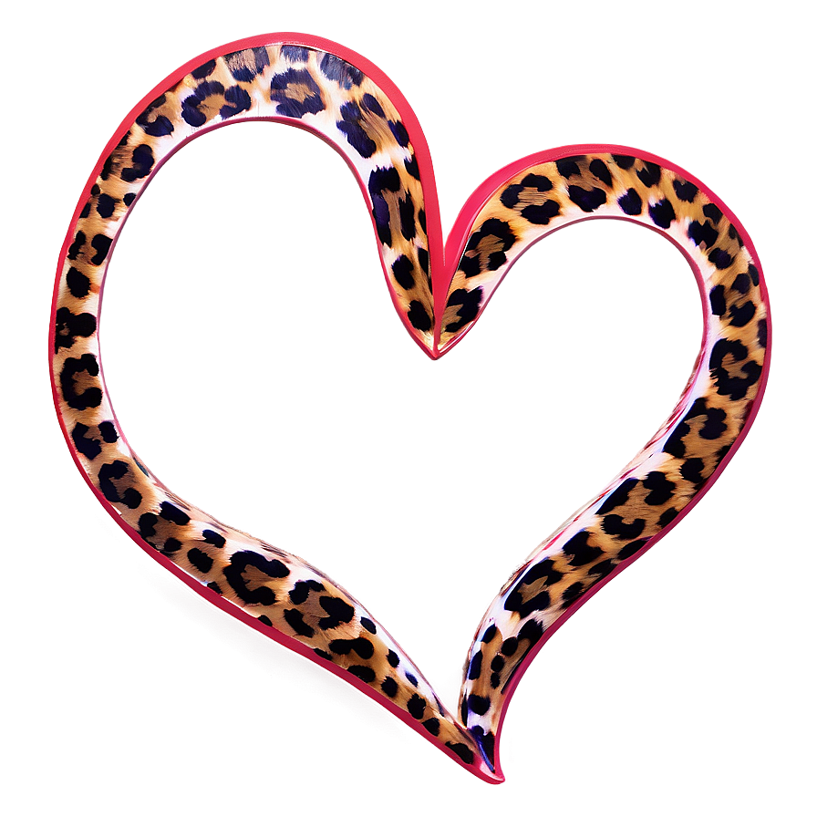 Leopard Heart Valentine Png Lsx PNG Image