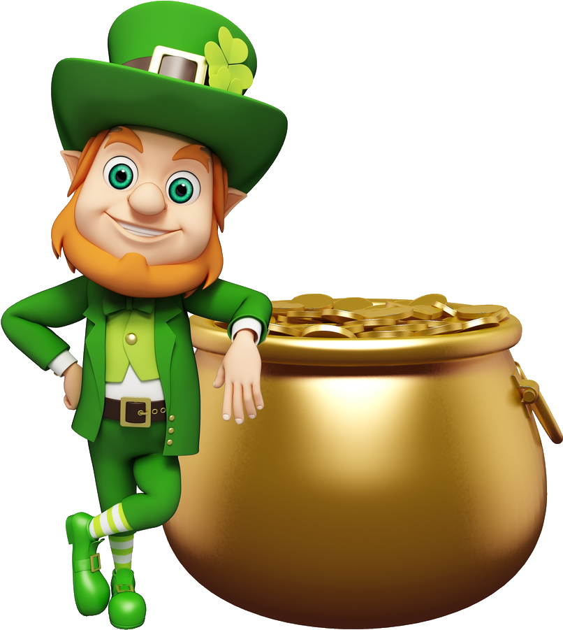 Leprechaunwith Potof Gold PNG Image