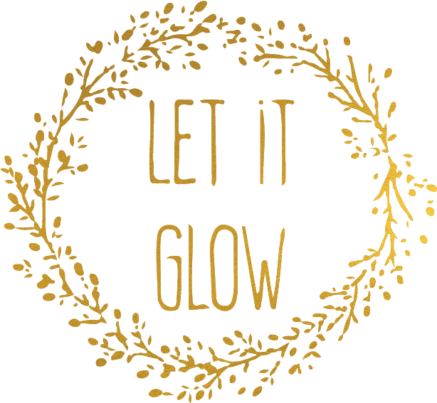 Let It Glow Holiday Wreath PNG Image