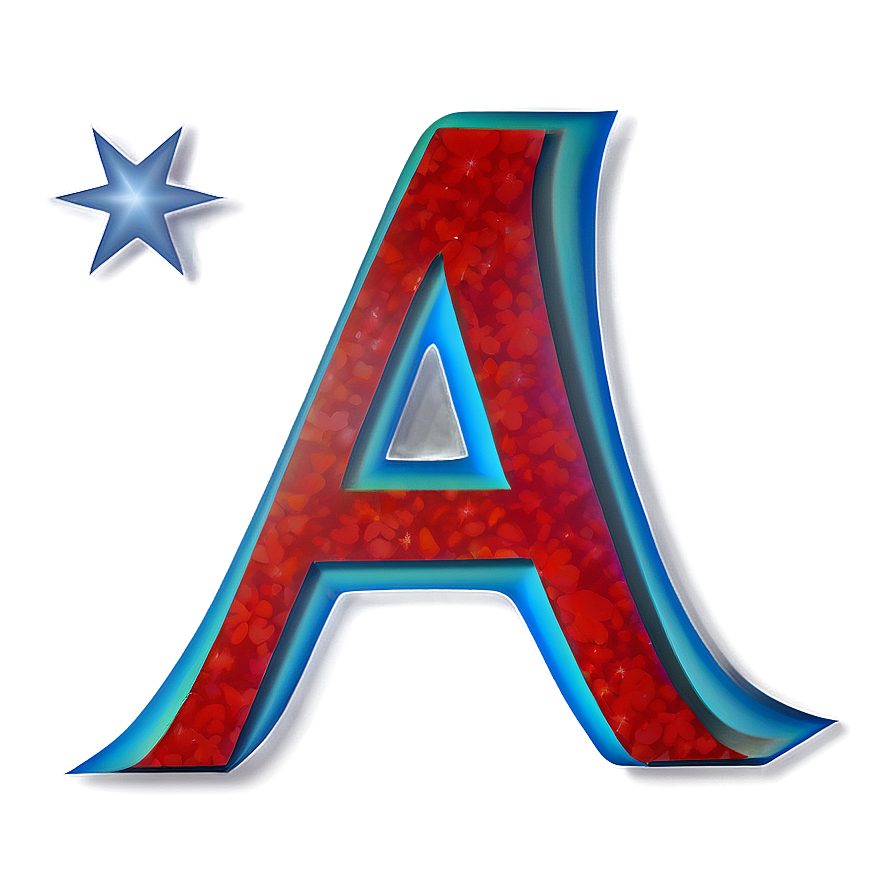 Letter A In A Star Png 06112024 PNG Image