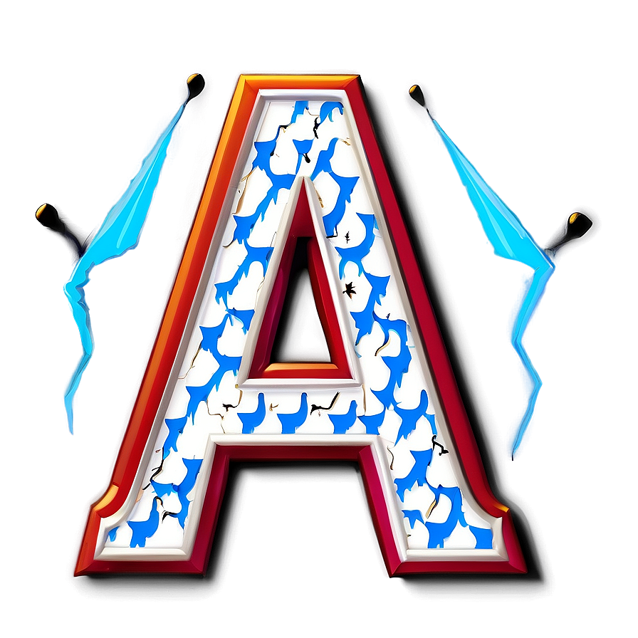 Letter A With Lightning Bolt Png Nwm PNG Image