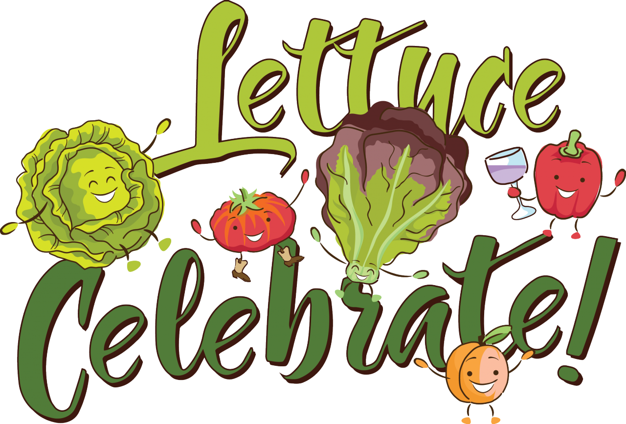 Lettuce Celebrate Fun Vegetable Party PNG Image