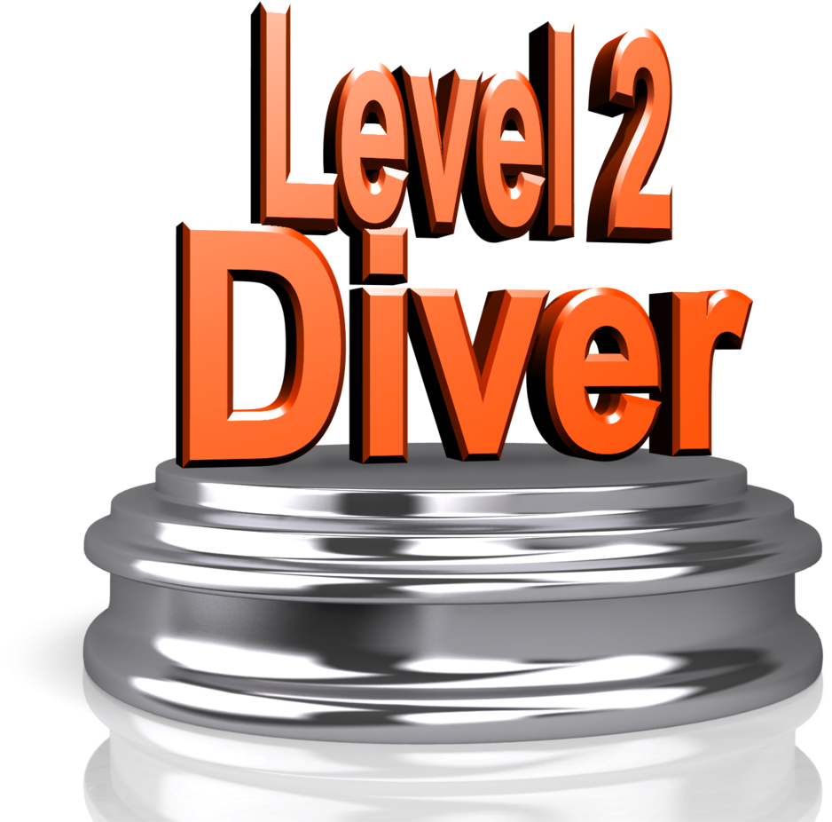 Level2 Diver Certification Badge PNG Image