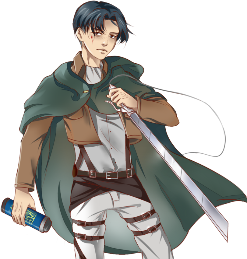 Levi Ackerman Readyfor Battle PNG Image