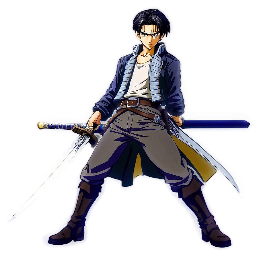 Levi With Swords Png 68 PNG Image