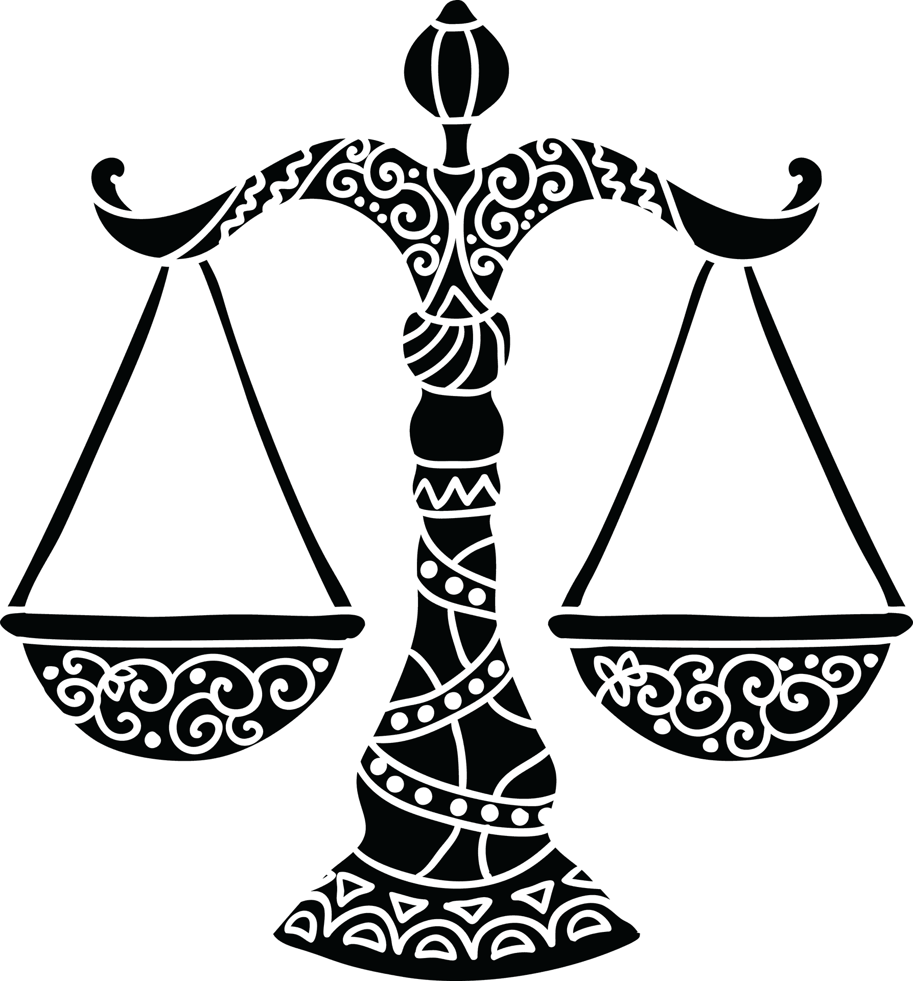 Libra Zodiac Symbol Balance Scale PNG Image