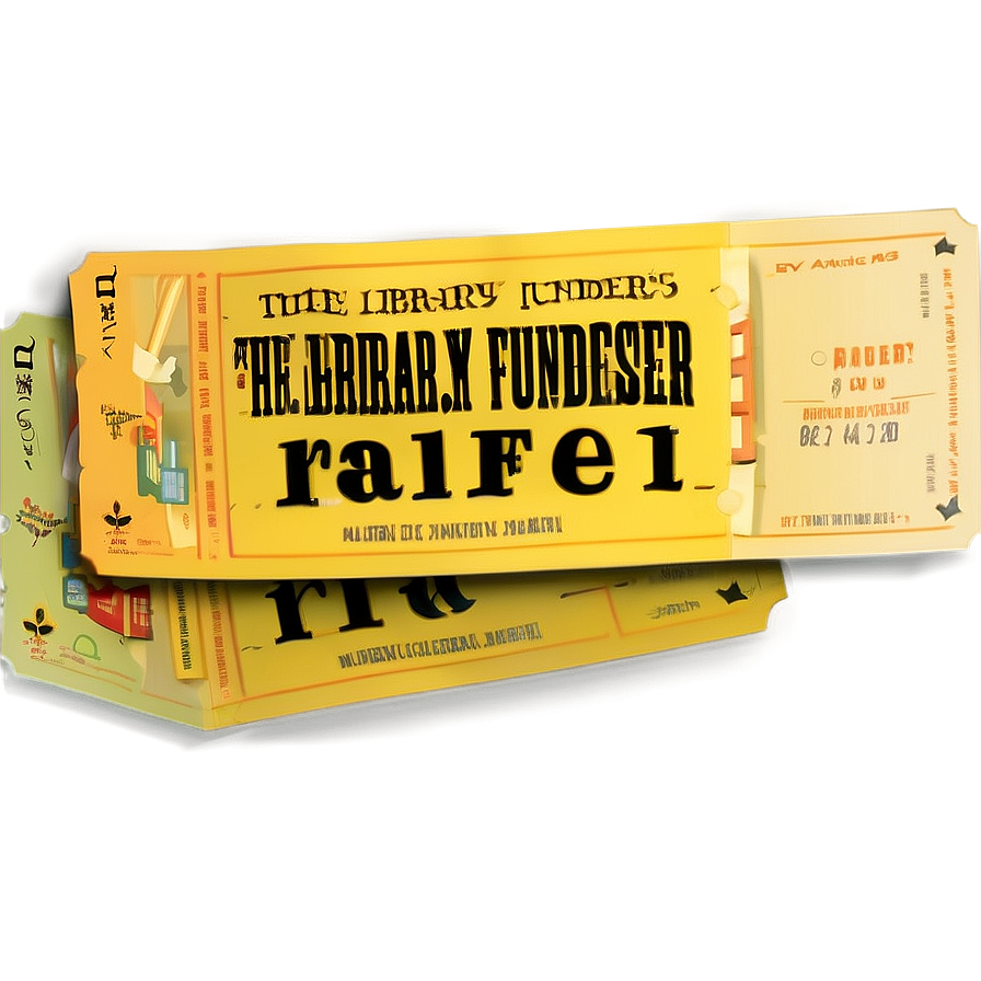 Library Fundraiser Raffle Ticket Png Wat PNG Image