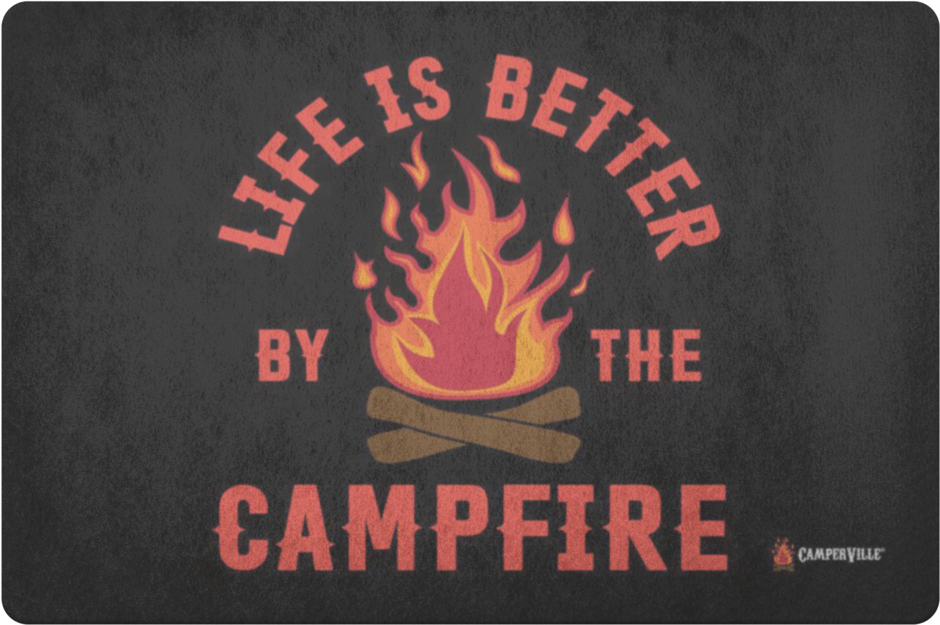 Life Is Better Campfire Quote PNG Image