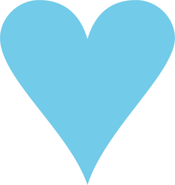 Light Blue Heart Transparent Background.png PNG Image