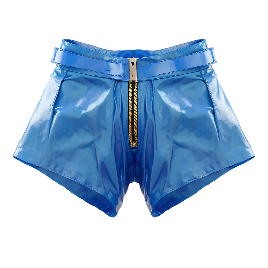 Light Blue Latex Shorts Png Trk PNG Image