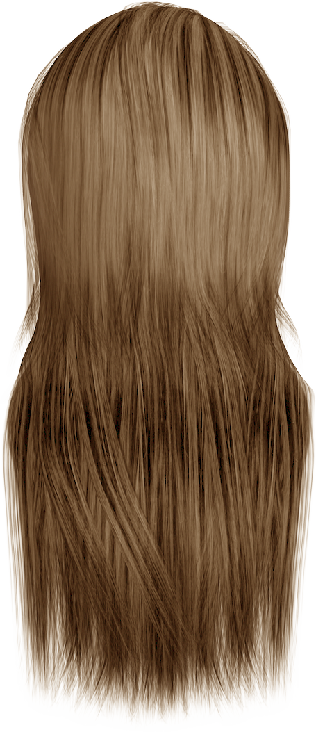 Light Brown Straight Hair Texture PNG Image