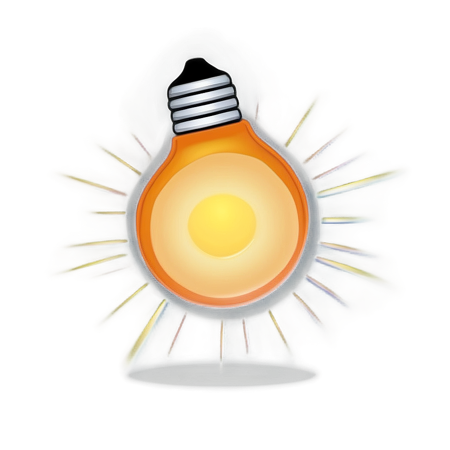 Light Bulb Orange Png 60 PNG Image